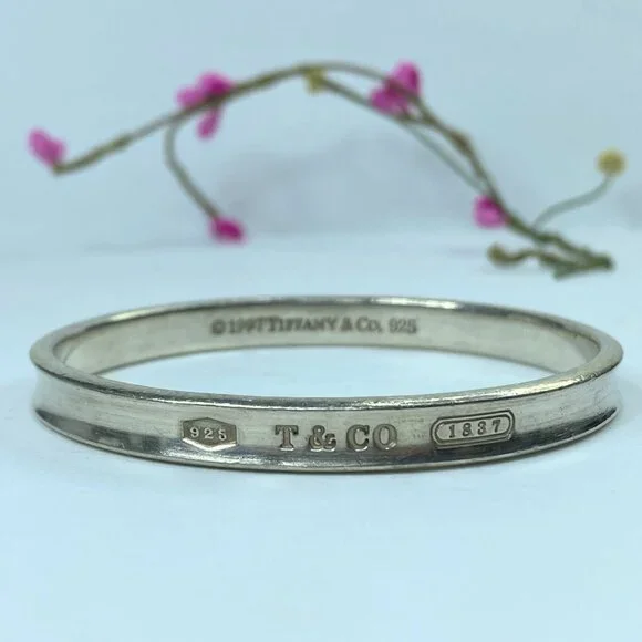 Tiffany & Co. Silver Bangle Bracelet - Picture 2 of 8